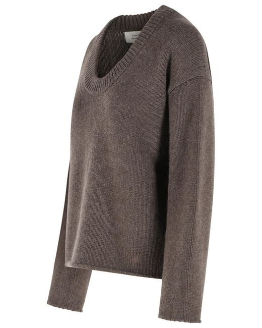 Loulou de Saison Gray Derry Cashmere Sweater