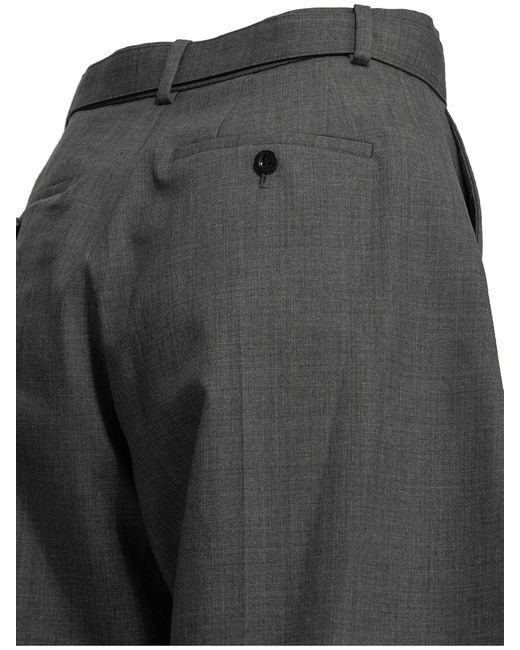 Sacai Gray Tailored Wool Pants