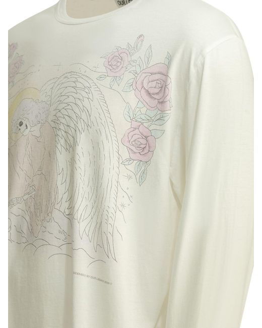 Our Legacy White "Cruise" Crewneck T-Shirt for men