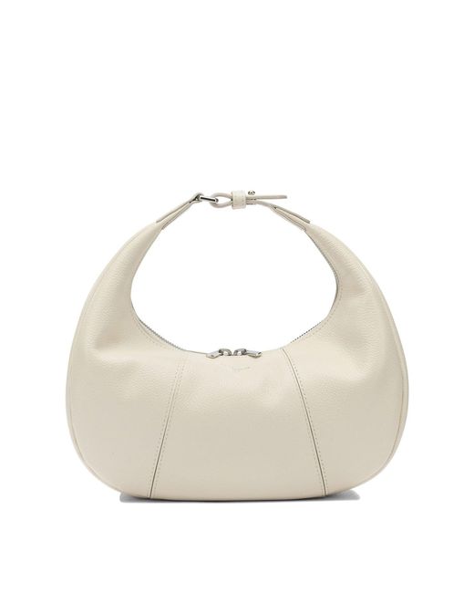 Women's White Calf Leather Shoulder Bag
