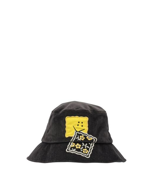 Kapital Black Peckish Rainbowy Bucket Hat for men