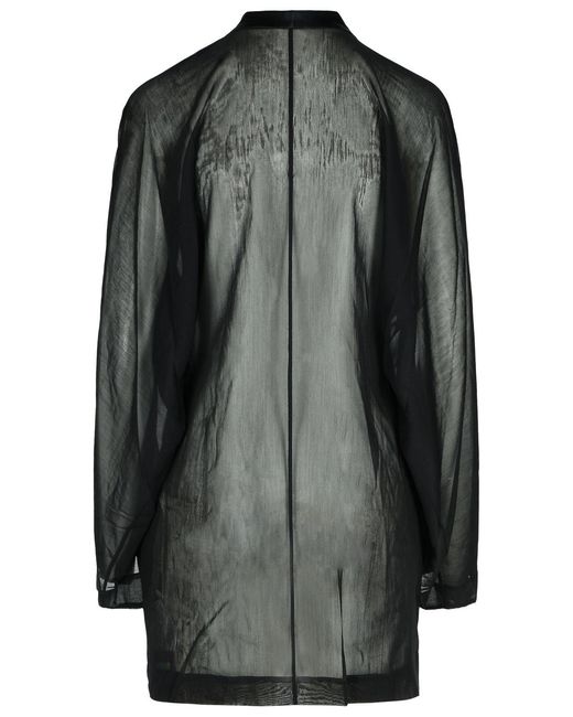 Khaite Black 'Mehna' Cotton Blend Dress