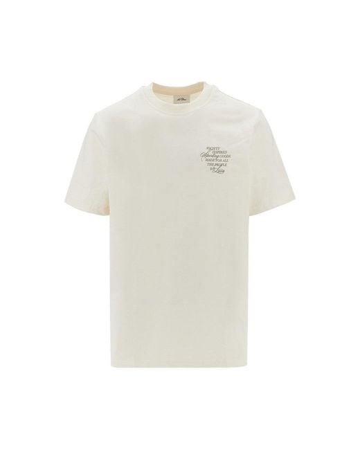 Les Deux White 'Ben Faience' T-Shirt for men
