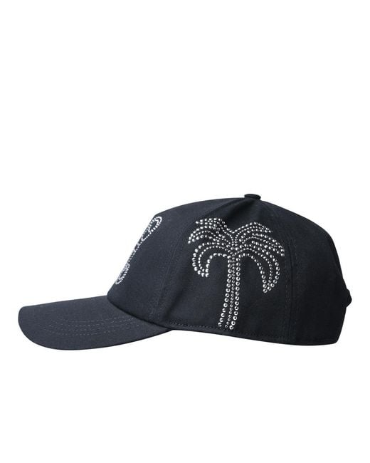 Palm Angels Blue Cotton Hat
