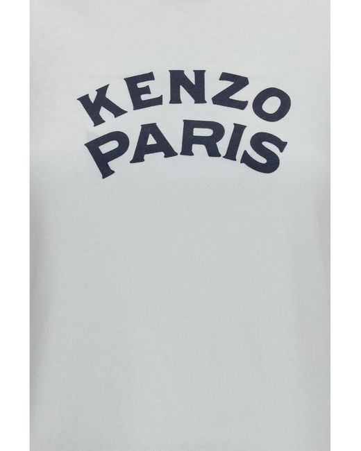 KENZO White Paris Emblem Cotton T-Shirt