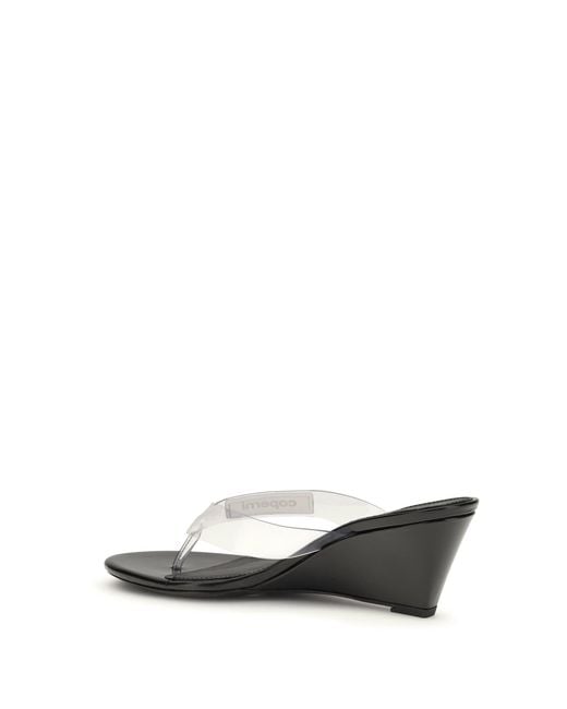Coperni White Wedge Flip-Flops Sandals