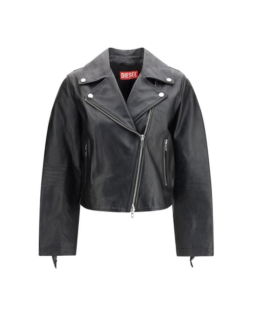 DIESEL Black L-Unatic Jacket