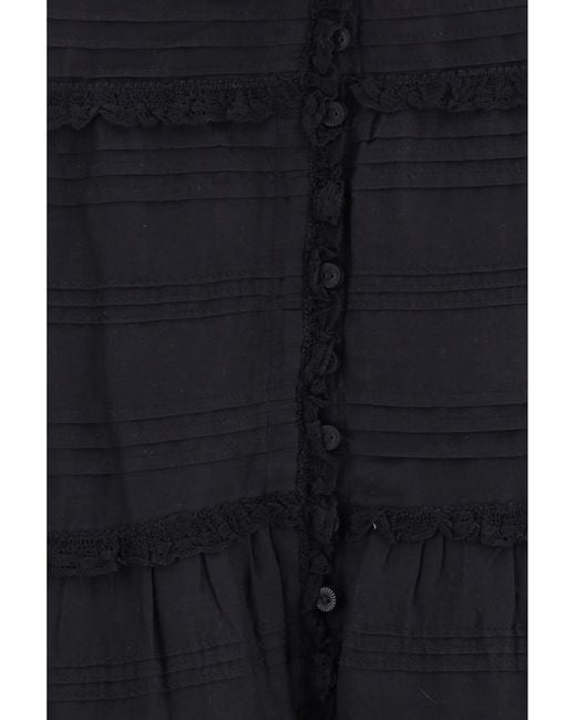 Isabel Marant Black Marant Etoile Paoline Long Cotton Skirt