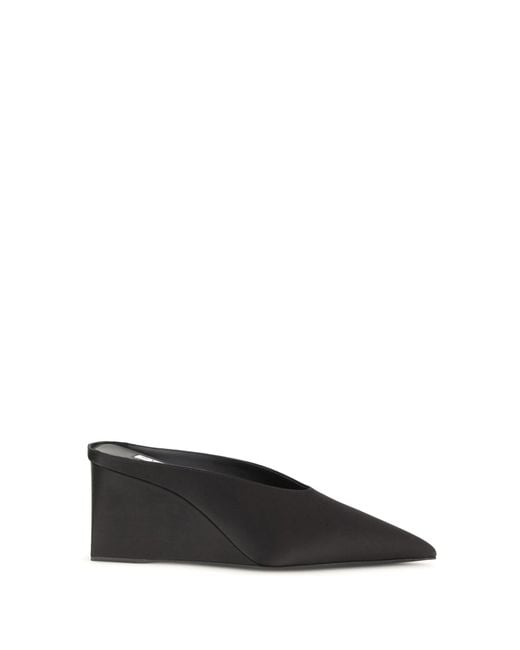 Alaïa Black Alaã¯A Satin Wedge Mules