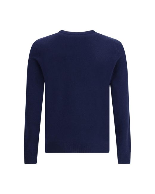 Aragona Cashmere Blue Crewneck Sweater for men