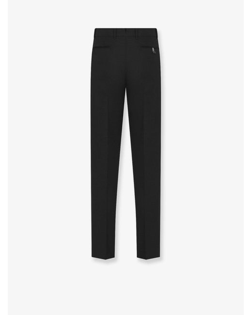 Dior Black Dior Slim Fit Virgin Wool And Mohair Trousers for men