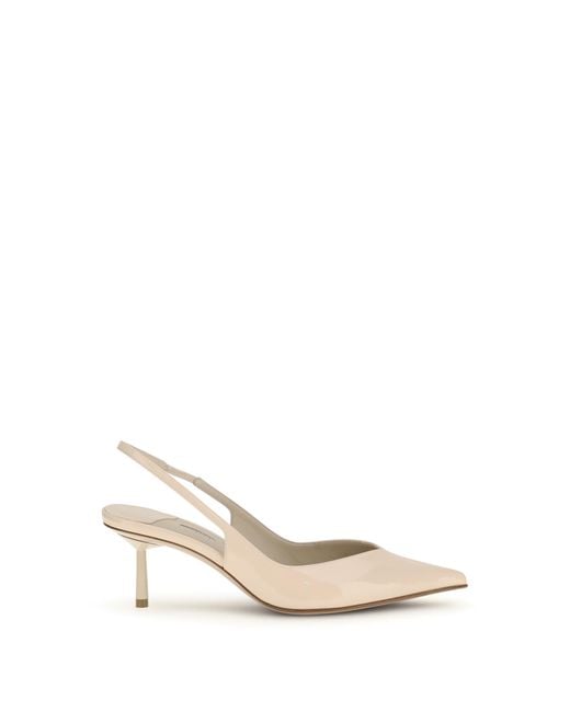 Le Silla White Pumps Vivienne Patent Leather