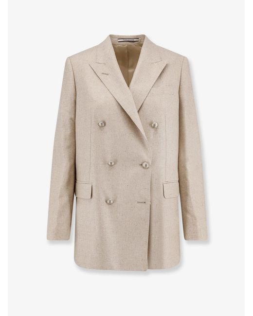 Tagliatore Natural Jasmine Silk Blazer