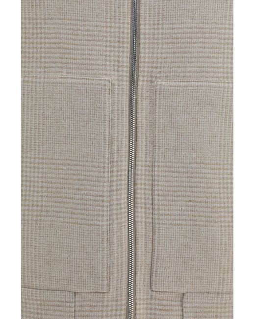 Brunello Cucinelli Gray Double-Face Cashmere Jacket for men