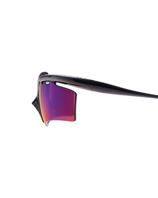 Balenciaga Purple "Turbo Rectangle" Sunglasses for men