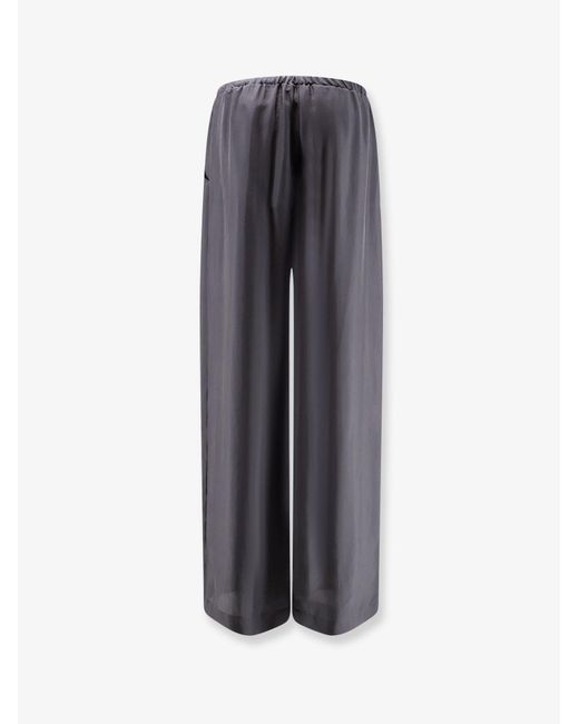 Alysi Blue Silk Trousers