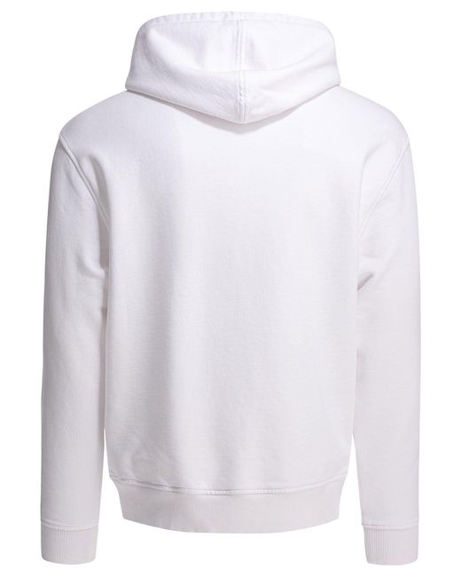 AMI White Hoodie With Logo for men