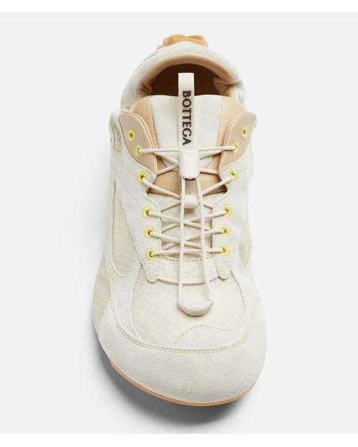 Bottega Veneta White "Orbit Flash" Sneakers