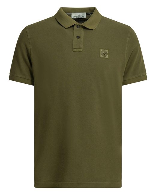 Stone Island Green Polo Shirt for men