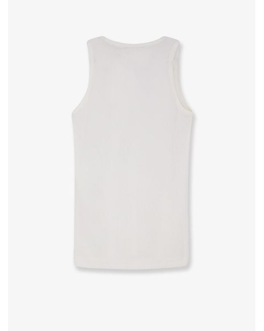 TONYWACK White Lyocell Blend Tank Top for men