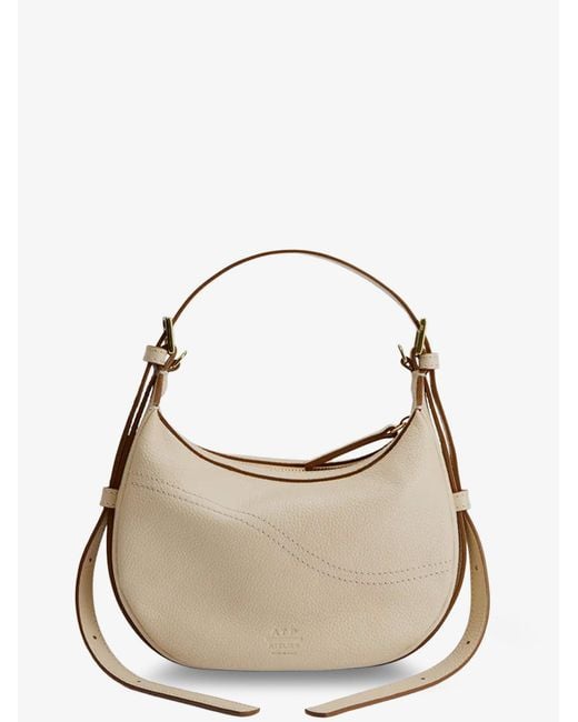 Atp Atelier Metallic Silea Mandorla Leather Crossbody Bag