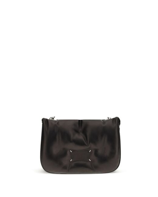Margiela Black Glam Slam Flap Quilted Leather Mini Bag