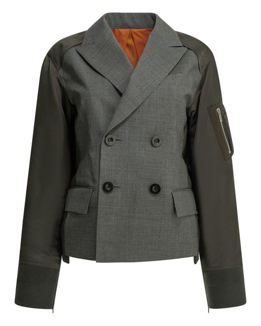 Sacai Gray Blazer