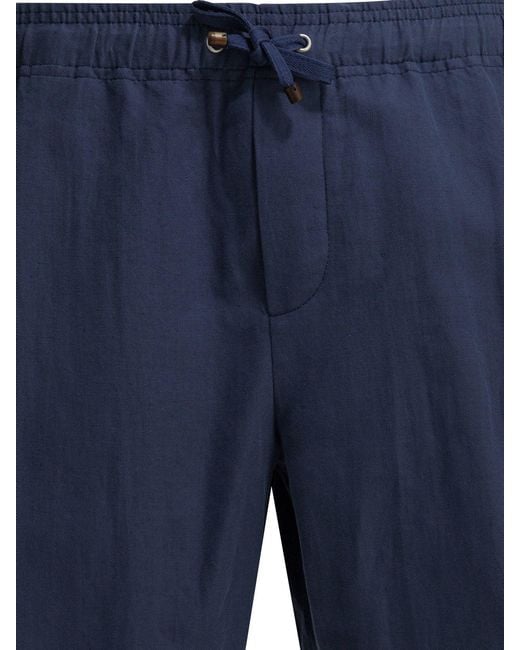 Brunello Cucinelli Blue Short Cargo for men