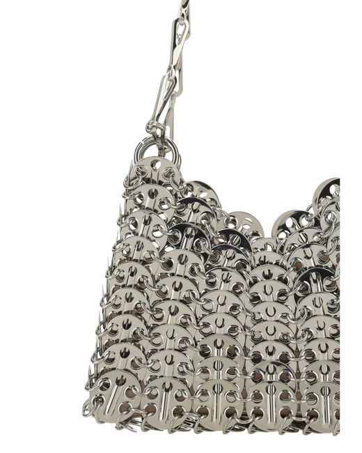 Rabanne White Shoulder Bag Nano 1969