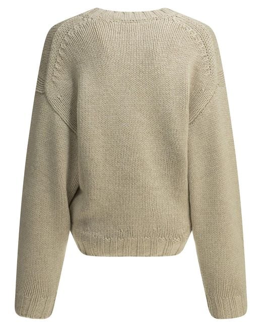 Khaite Natural Gemma Crew-Neck Sweater