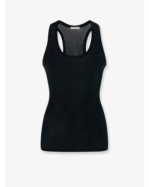 Women's Black Cendrea Cotton Tank Top