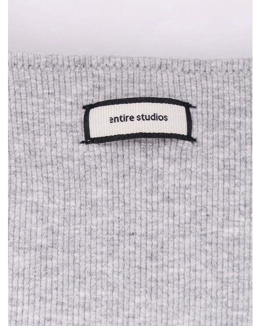 Entire studios Gray Cotton Blend Top