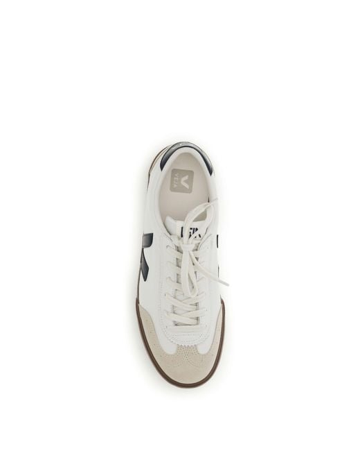 Veja White Volley Sneakers Nautico Bark for men
