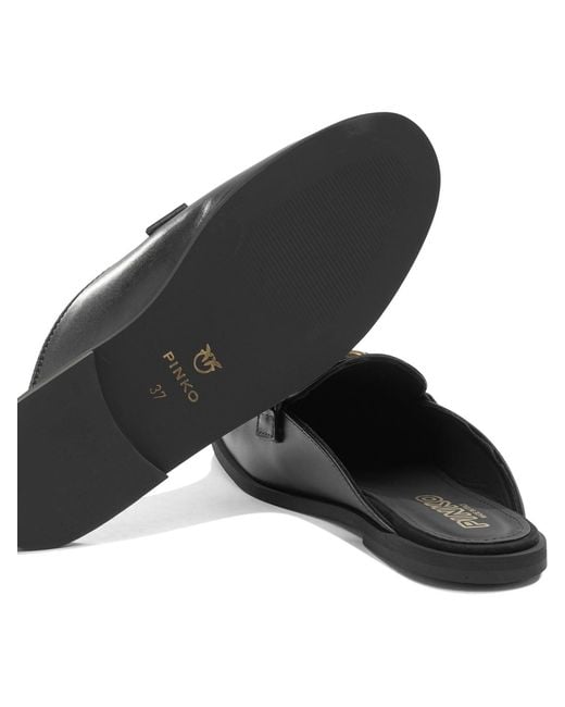 Pinko Black Loafers & Slippers