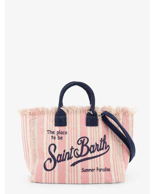 Mc2 Saint Barth Pink Colette Canvas Crossbody Bag