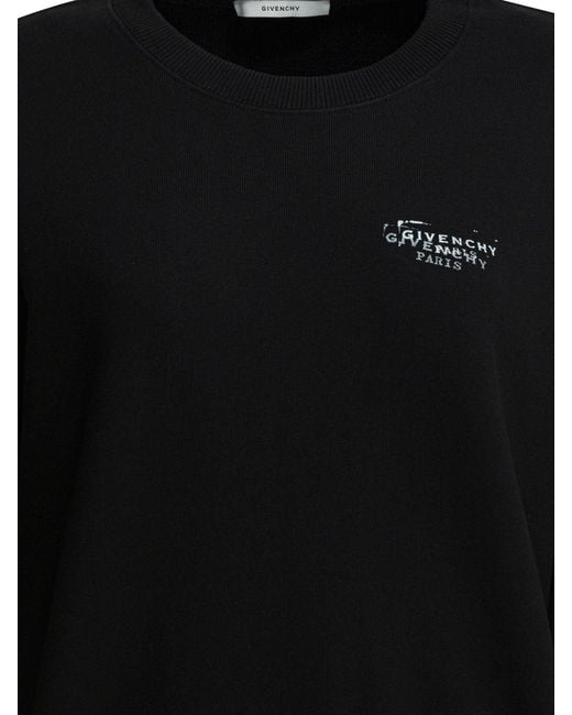 Givenchy Black Sweatshirt With Stamp