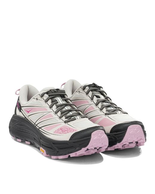 Hoka One One White "Mafate Speed 2" Low Top Sneakers