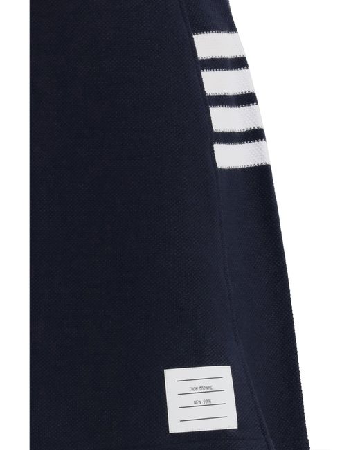 Thom Browne Blue 4-Bar Piquã Mini Skirt