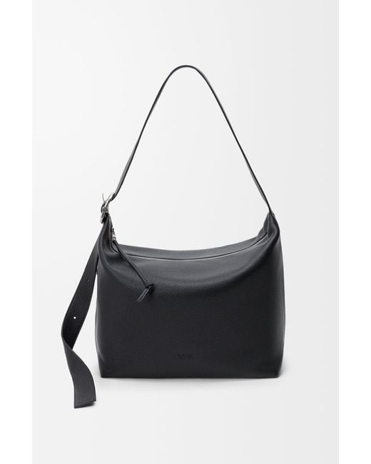 Loewe Black Hobo Loop Large Shoulder Bag for men