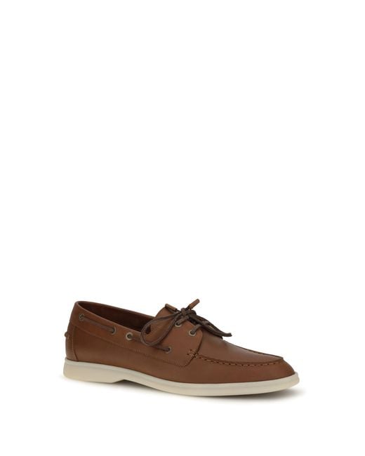 Loro Piana Brown Sea-Sail Walk Loafers Liqueur for men