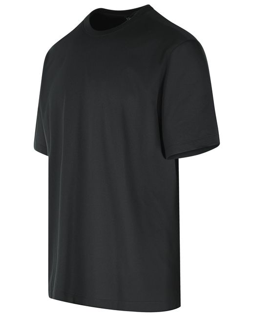 Zegna Black Cotton T-Shirt for men
