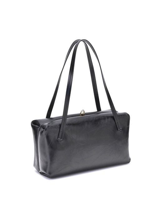 Jil Sander Blue Small Goji Pillow Shoulder Bag