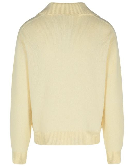 Tom Ford Yellow Cream Cashmere Blend Sweater for men