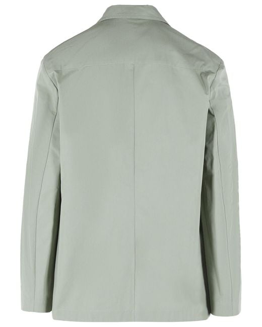 Dries Van Noten Green 'Caplans' Cotton Blazer for men