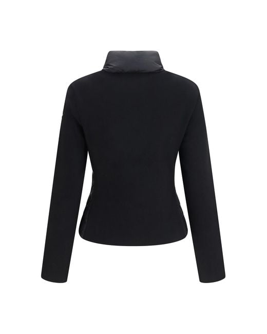 Moncler Blue Cotton Padded Cardigan