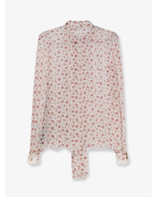 Dolce & Gabbana Pink Chiffon Shirt Silk Blend