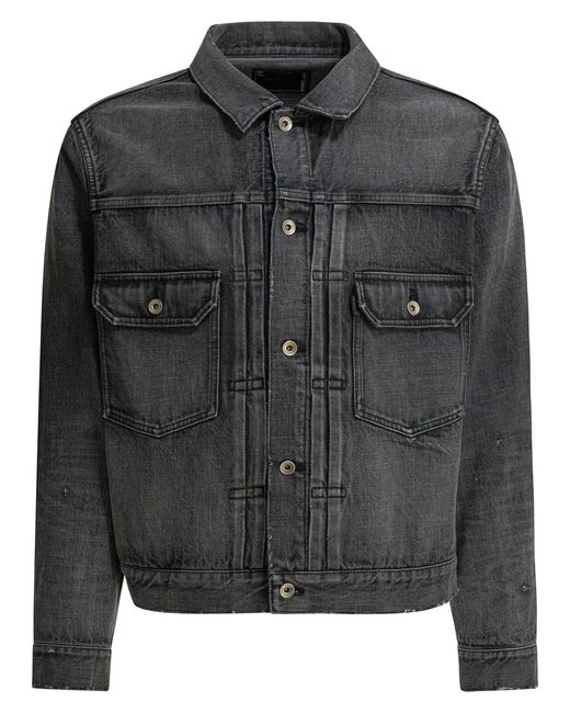 Sacai Black Jackets & Coats Jackets And Coats
