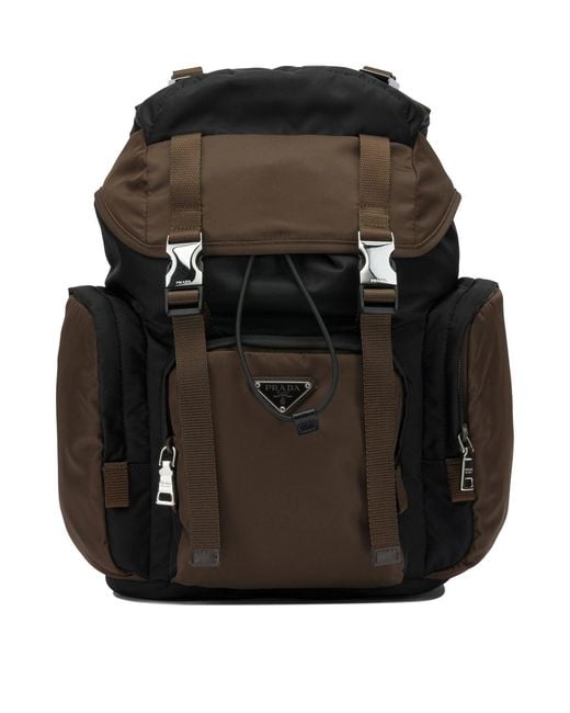 Prada Black Casual Backpack for men