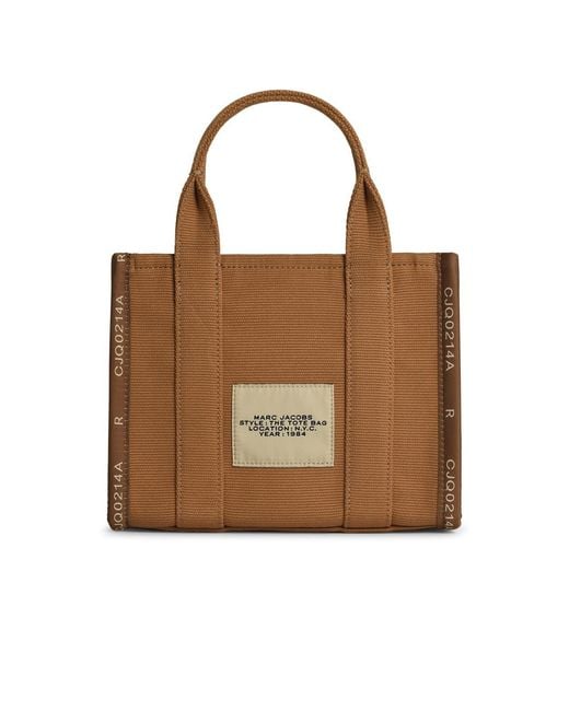 Marc Jacobs Brown 'The Small Tote' Cotton Bag