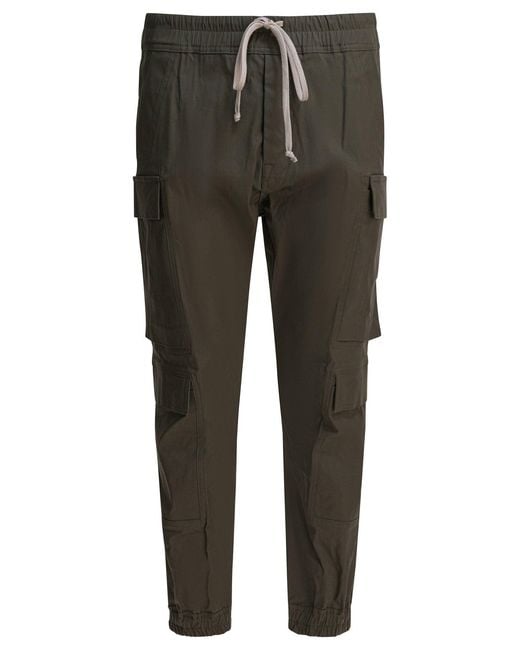 Rick Owens Gray "Mastodon" Cargo Pants for men